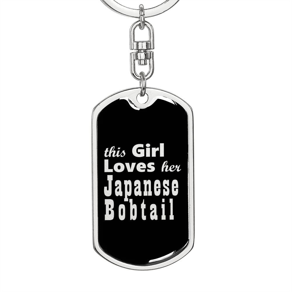 Japanese Bobtail v2 - Luxury Dog Tag Keychain