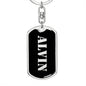 Alvin v3 - Luxury Dog Tag Keychain