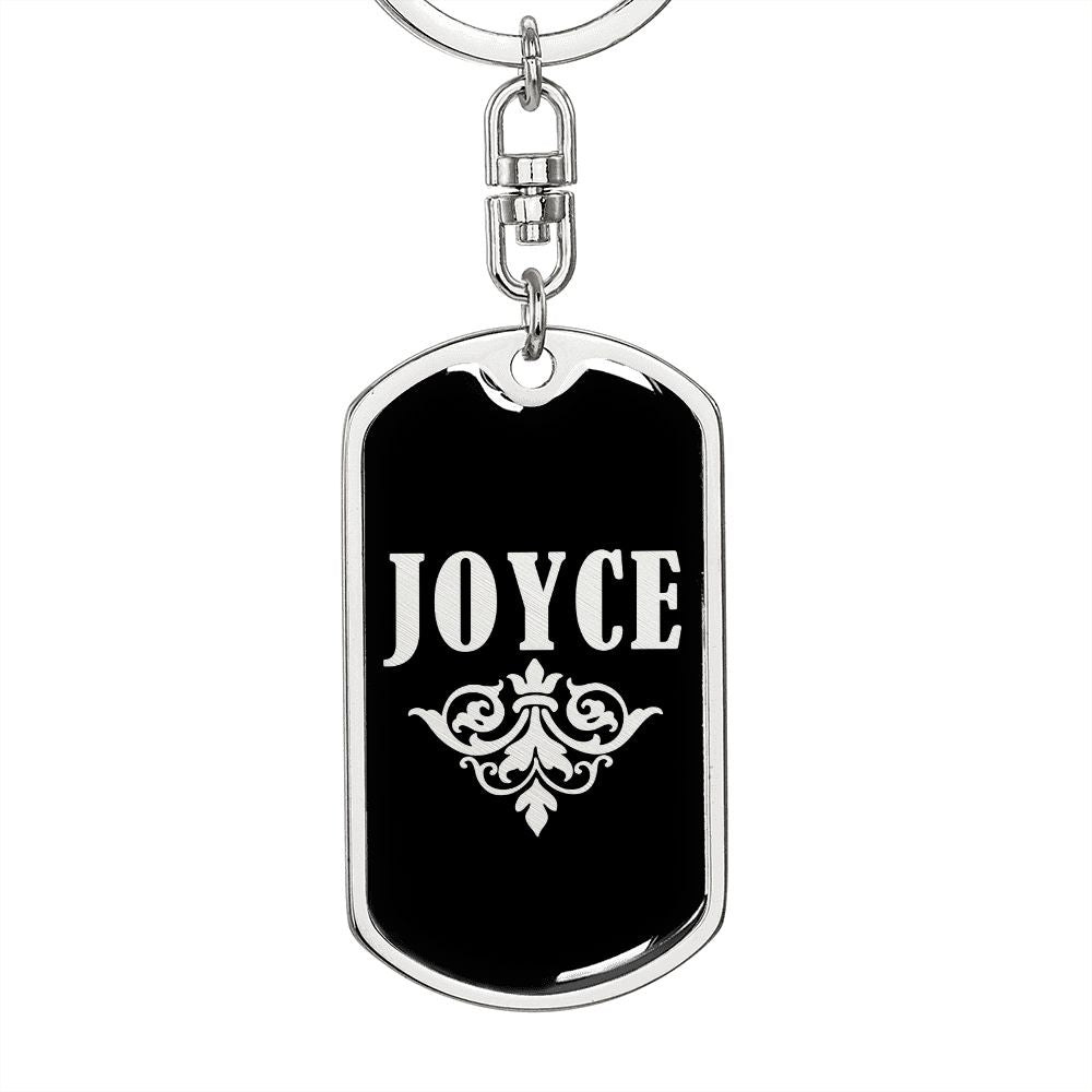 Joyce v02a - Luxury Dog Tag Keychain