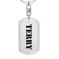 Terry - Luxury Dog Tag Keychain