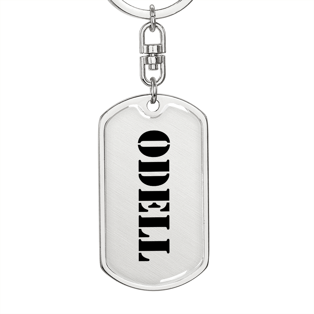 Odell - Luxury Dog Tag Keychain