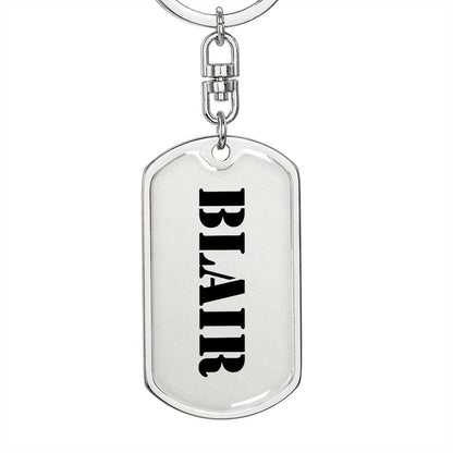Blair - Luxury Dog Tag Keychain