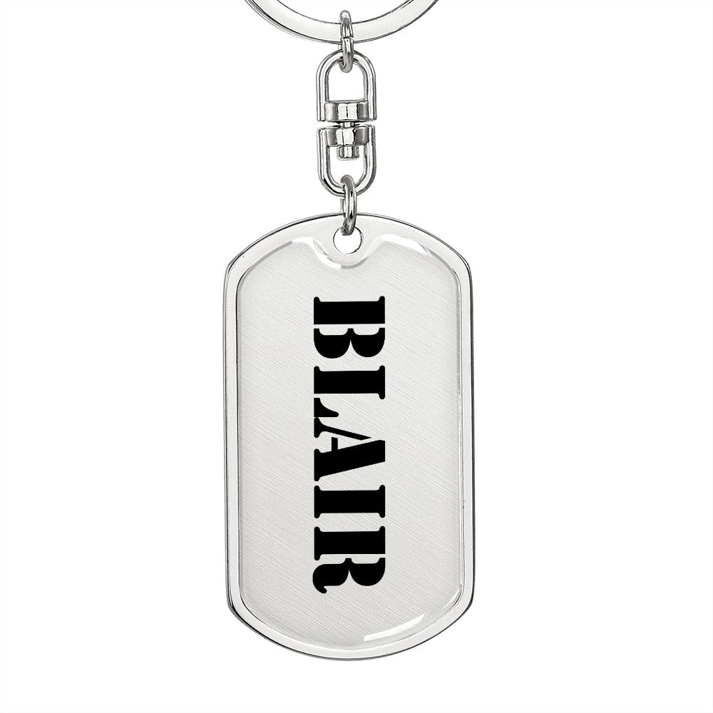 Blair - Luxury Dog Tag Keychain
