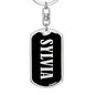 Sylvia v02 - Luxury Dog Tag Keychain