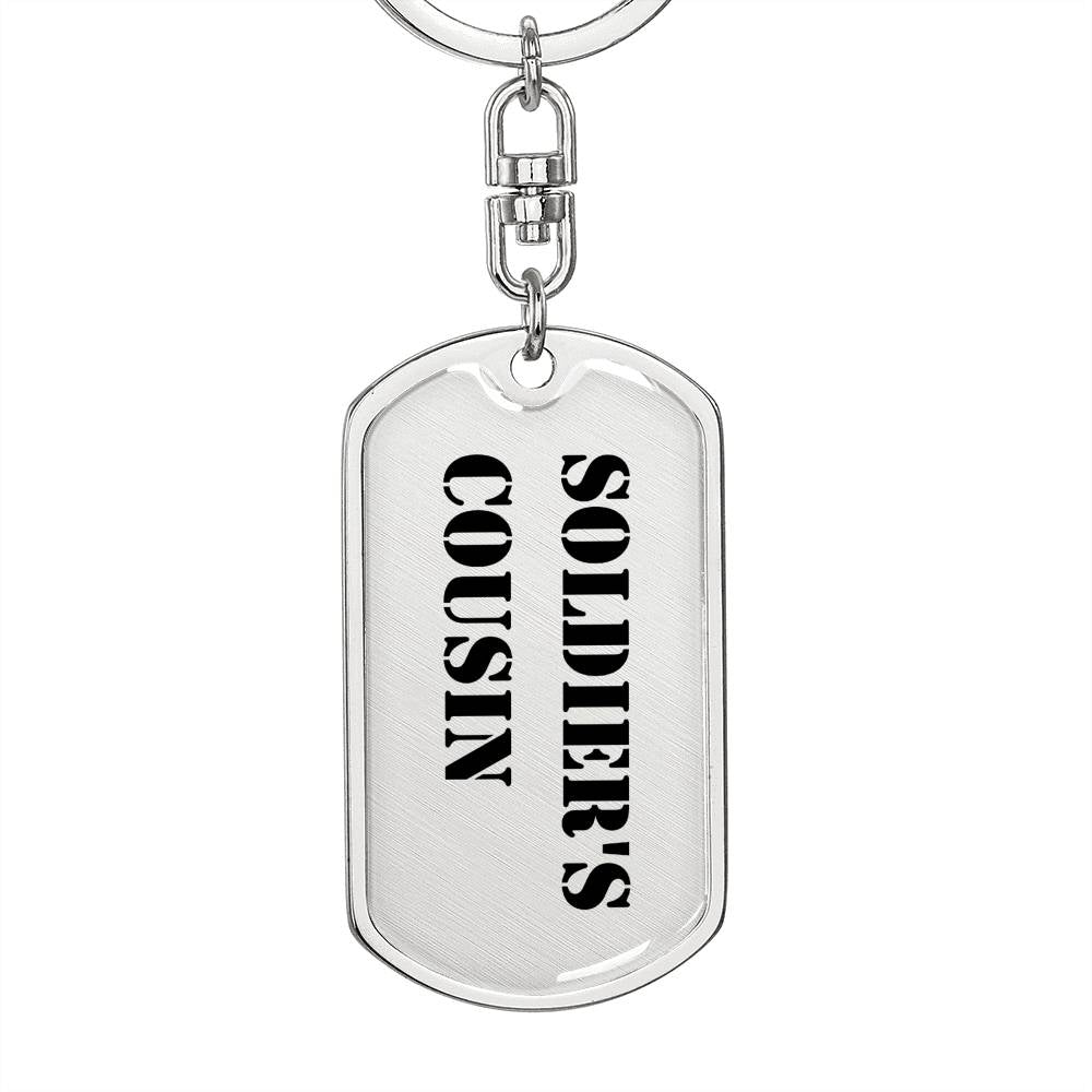 Soldier's Cousin - Luxury Dog Tag Keychain