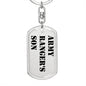 Army Ranger's Son - Luxury Dog Tag Keychain