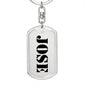 Jose - Luxury Dog Tag Keychain