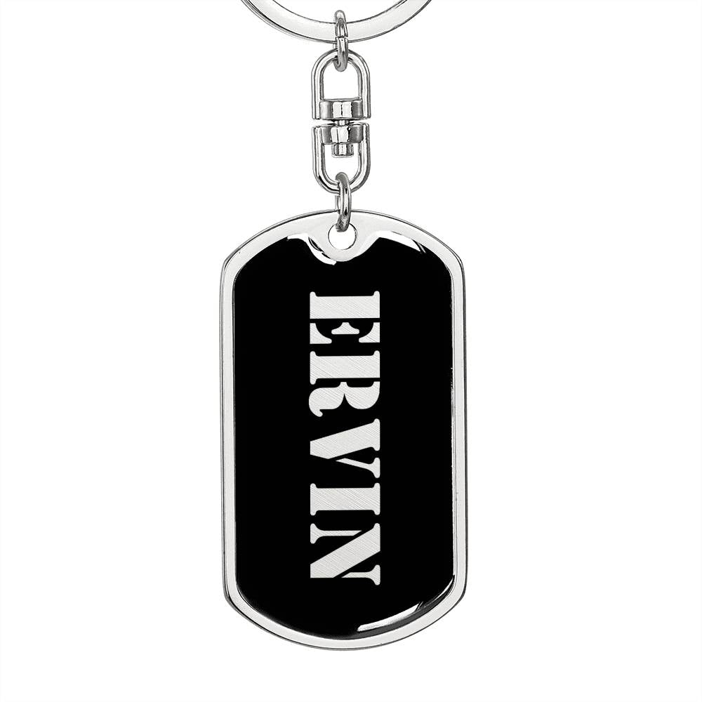 Ervin v3 - Luxury Dog Tag Keychain