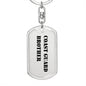 Coast Guard Brother - Luxury Dog Tag Keychain