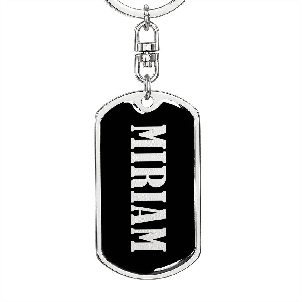 Miriam v02 - Luxury Dog Tag Keychain