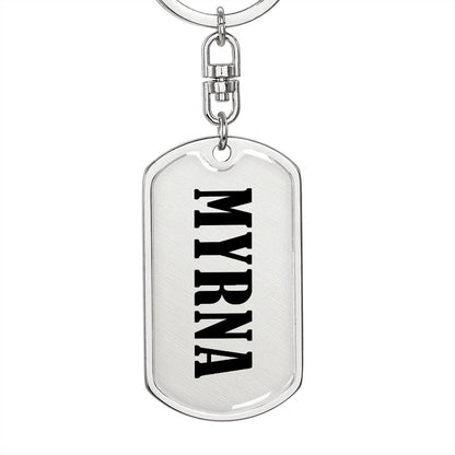 Myrna v01 - Luxury Dog Tag Keychain
