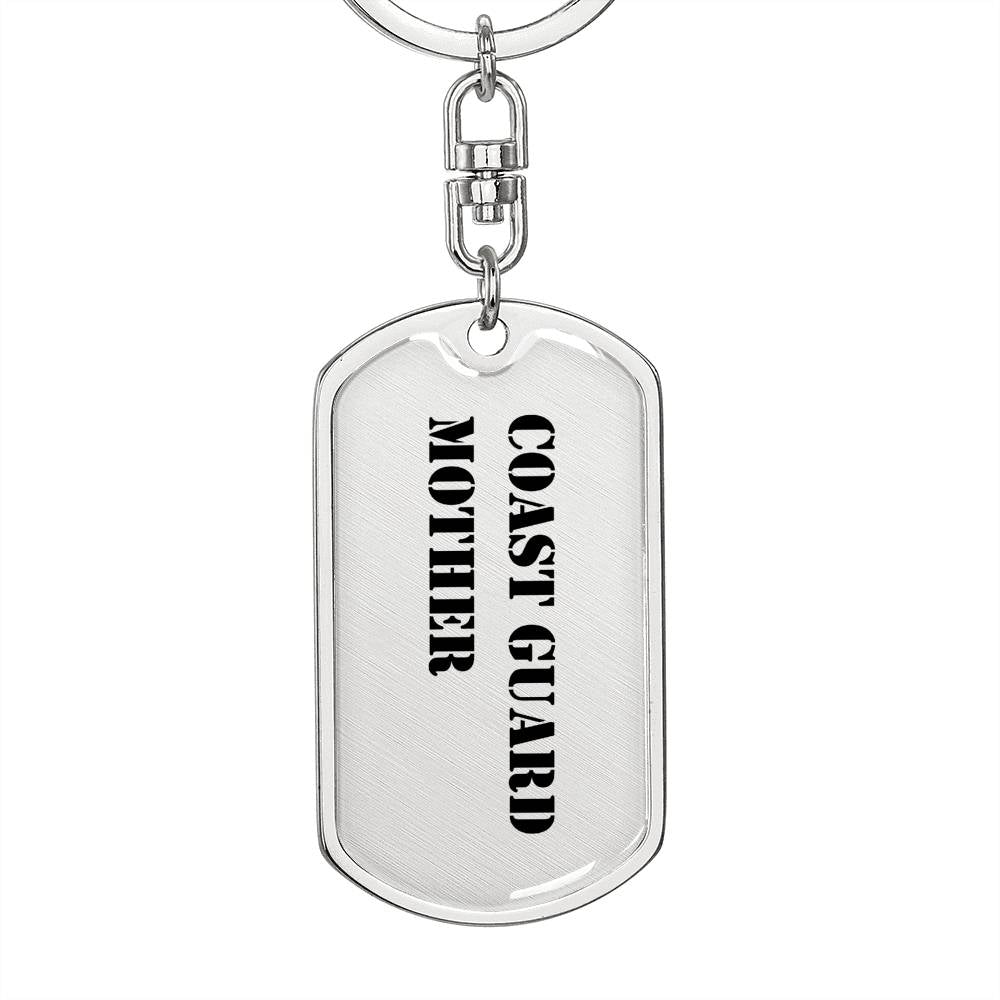 Coast Guard Mother - Luxury Dog Tag Keychain