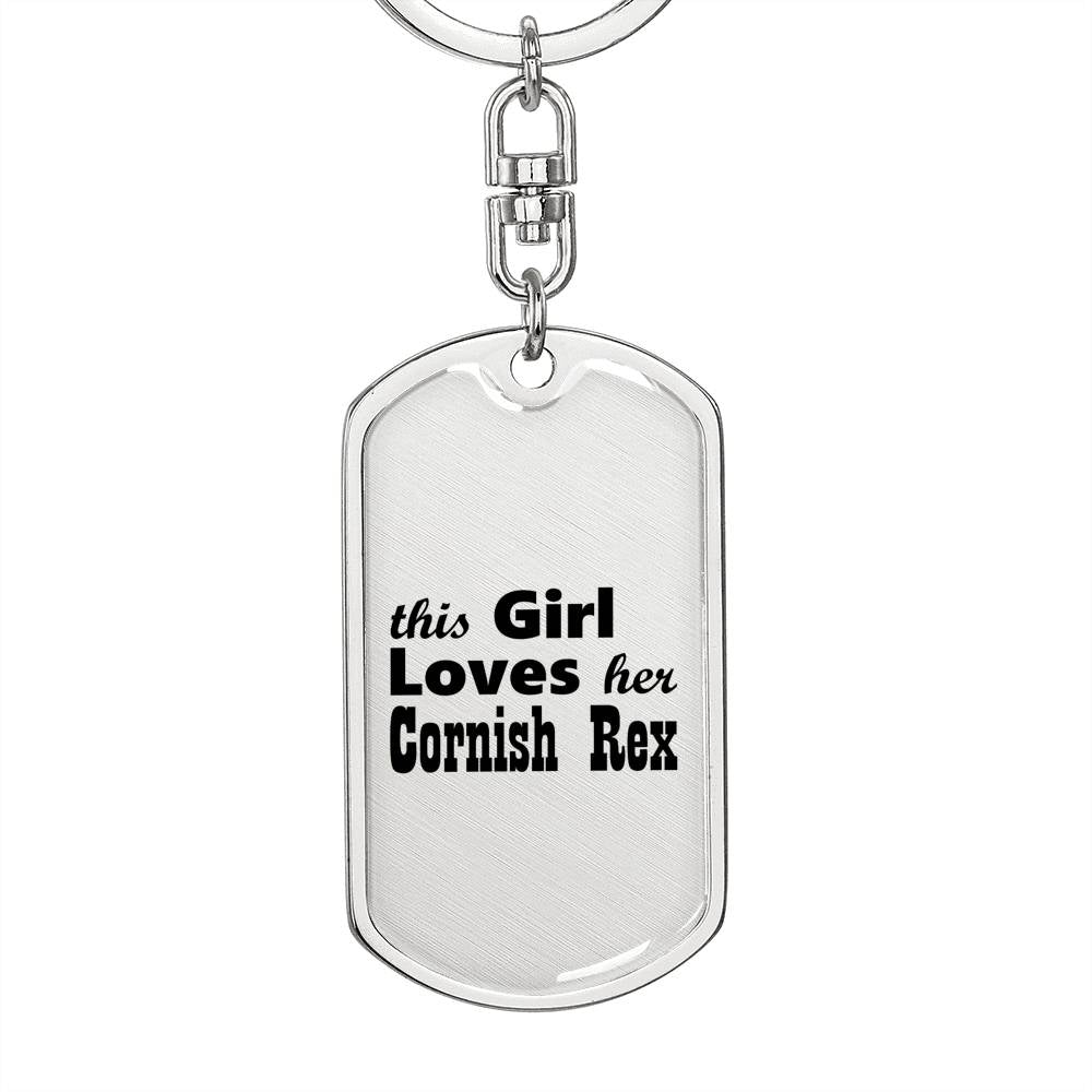Cornish Rex - Luxury Dog Tag Keychain
