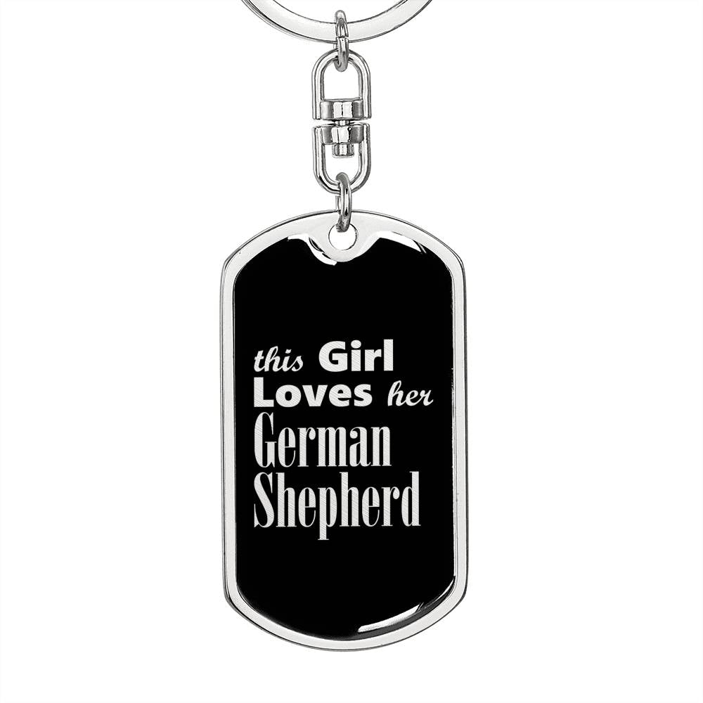 German Shepherd v2 - Luxury Dog Tag Keychain