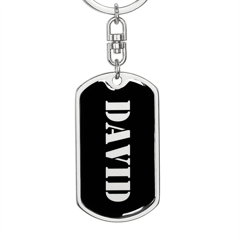 David v3 - Luxury Dog Tag Keychain