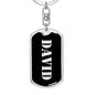 David v3 - Luxury Dog Tag Keychain