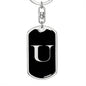 Initial U v2a - Luxury Dog Tag Keychain