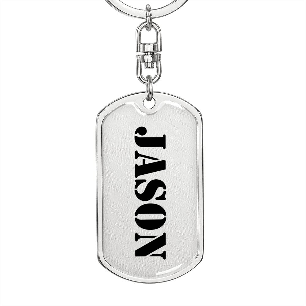 Jason - Luxury Dog Tag Keychain