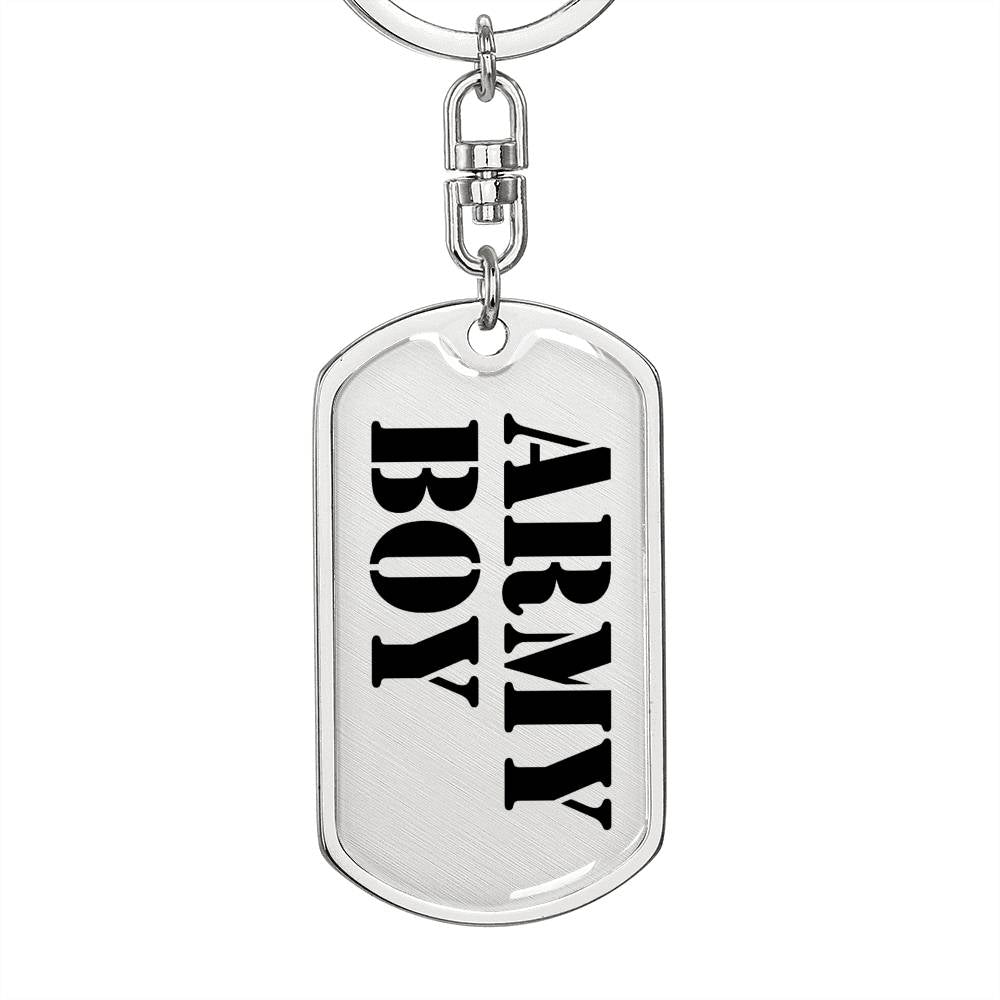 Army Boy - Luxury Dog Tag Keychain