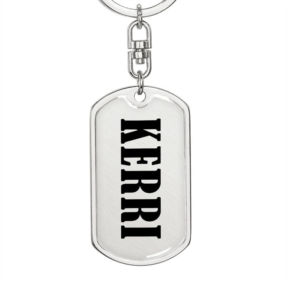 Kerri v01 - Luxury Dog Tag Keychain