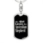 Australian Shepherd v2 - Luxury Dog Tag Keychain