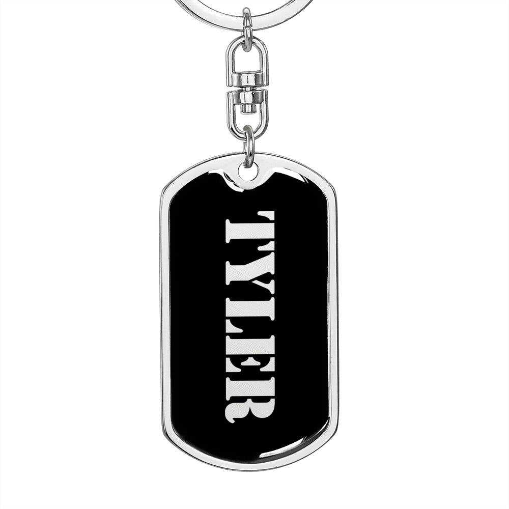 Tyler v3 - Luxury Dog Tag Keychain