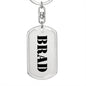 Brad - Luxury Dog Tag Keychain