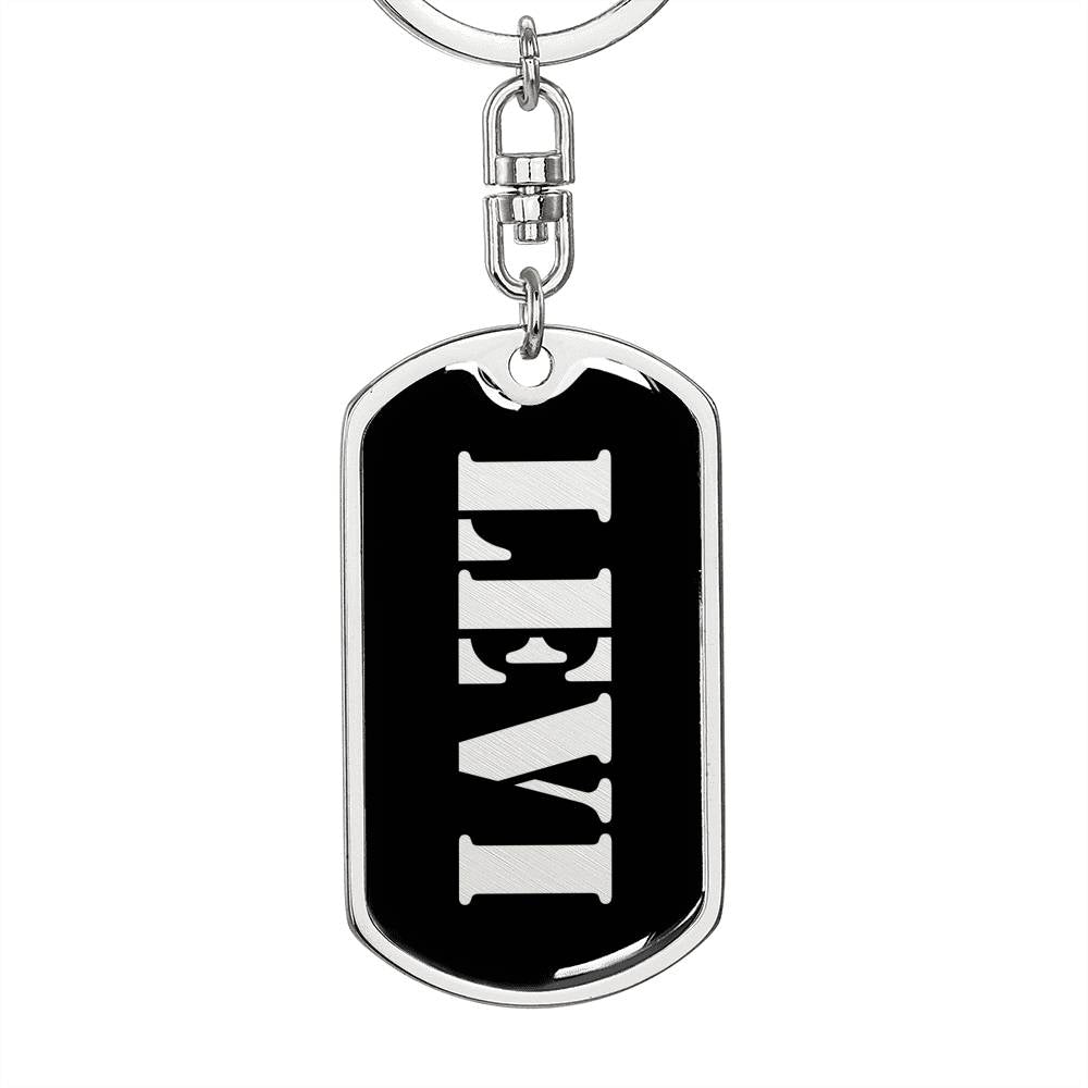 Levi v3 - Luxury Dog Tag Keychain
