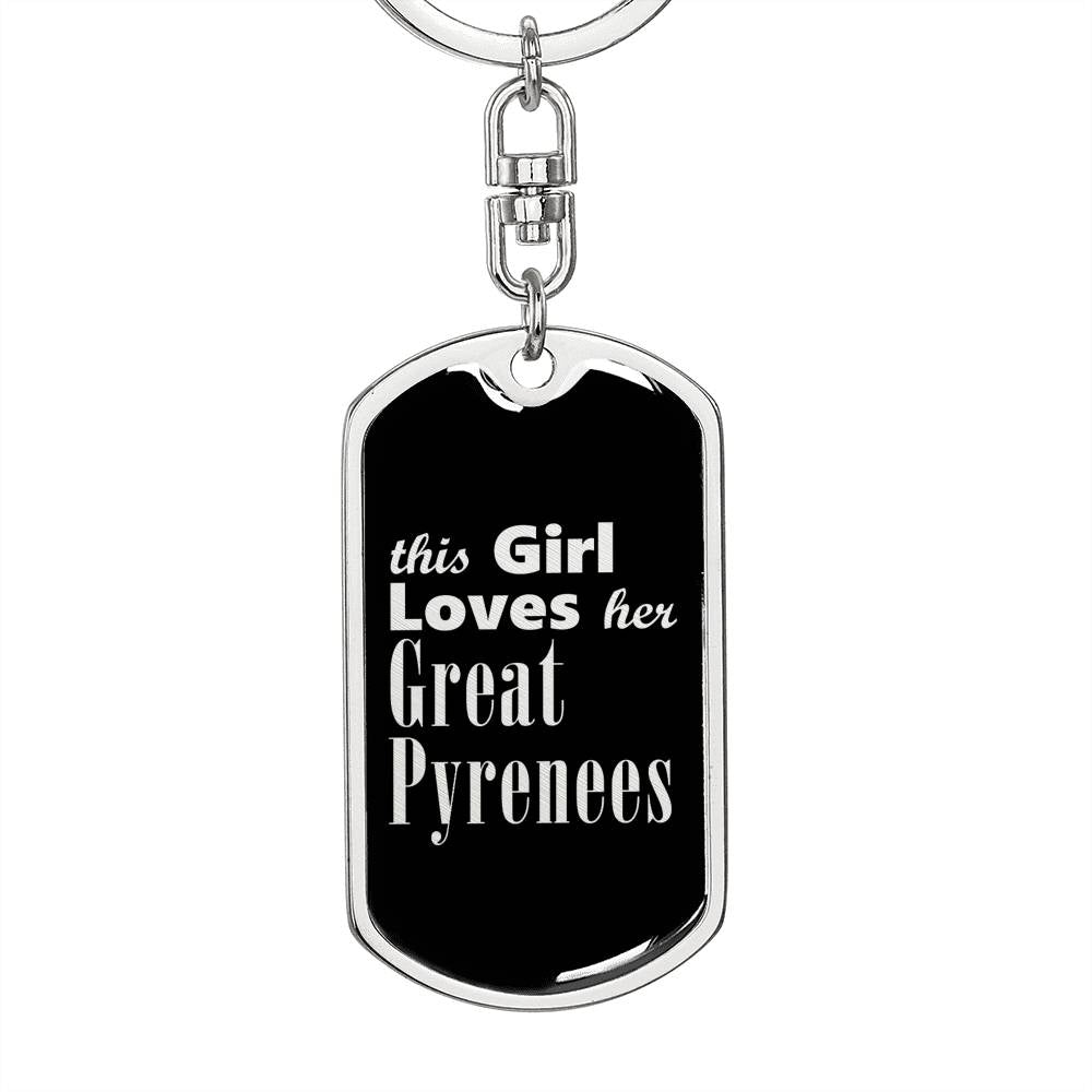 Great Pyrenees v2 - Luxury Dog Tag Keychain