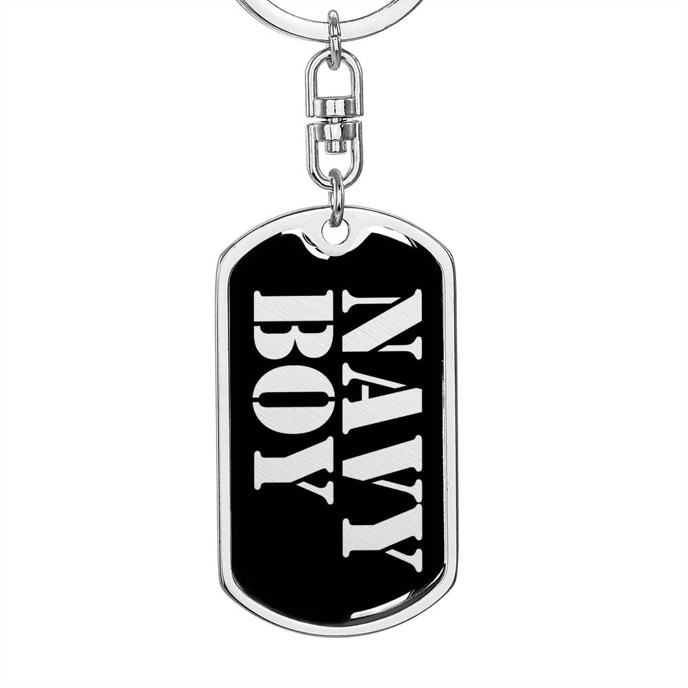 Navy Boy v2 - Luxury Dog Tag Keychain