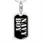 Navy Boy v2 - Luxury Dog Tag Keychain
