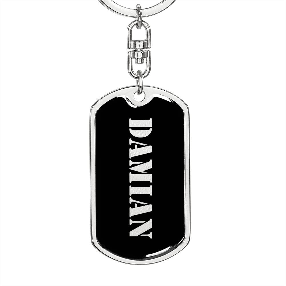 Damian v3 - Luxury Dog Tag Keychain