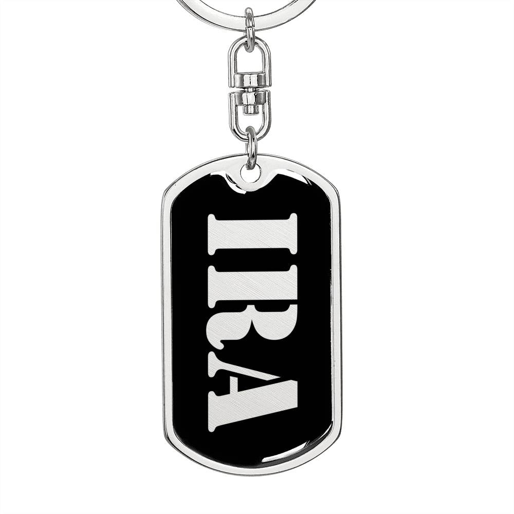 Ira v3 - Luxury Dog Tag Keychain