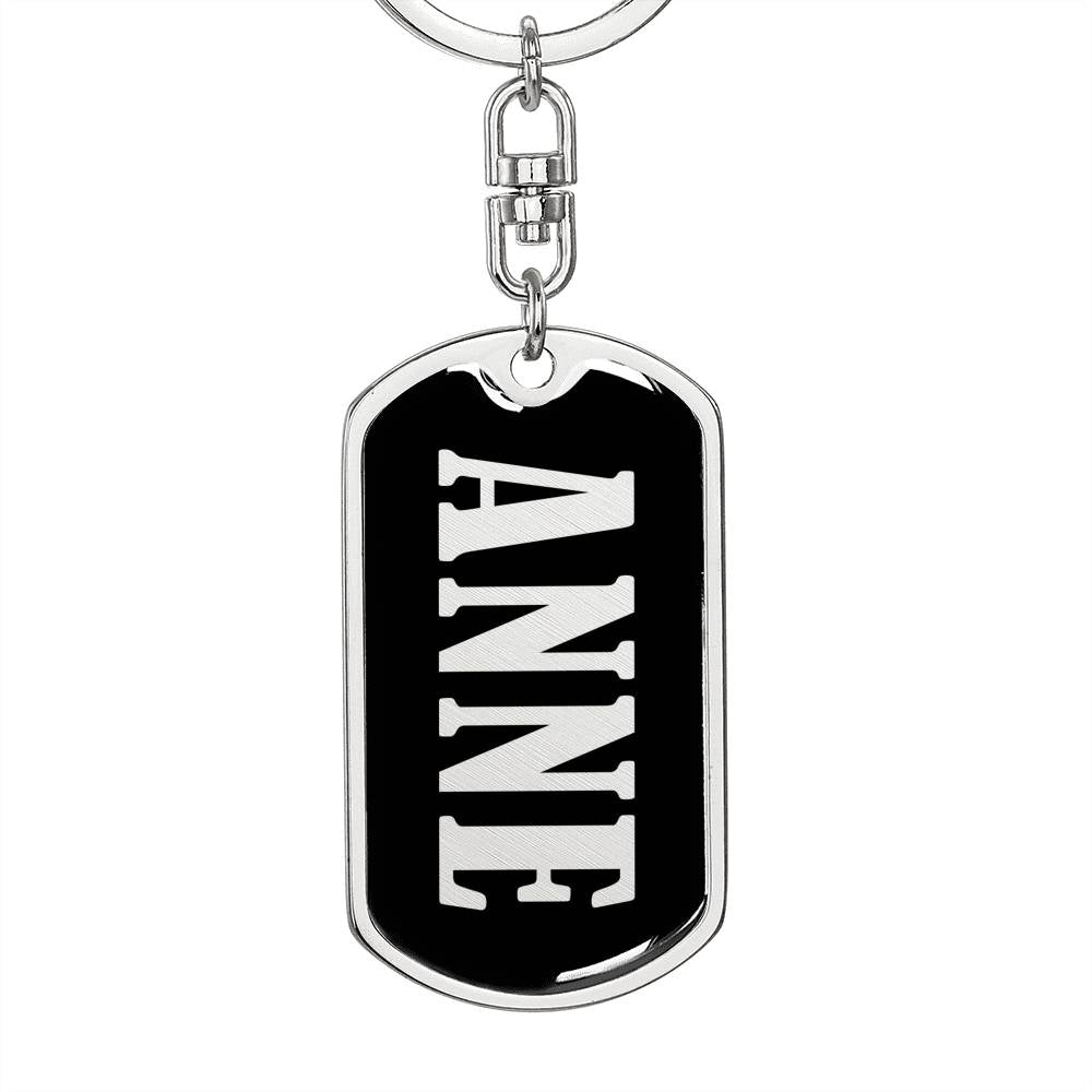 Anne v02 - Luxury Dog Tag Keychain