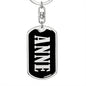 Anne v02 - Luxury Dog Tag Keychain