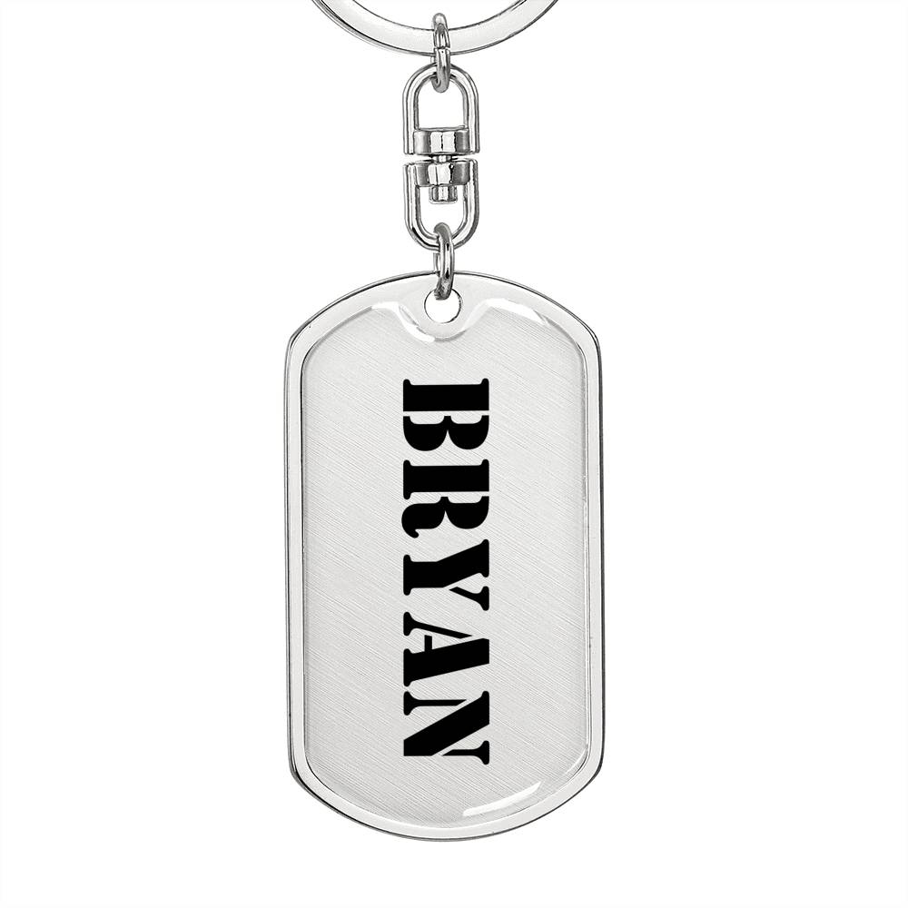 Bryan - Luxury Dog Tag Keychain