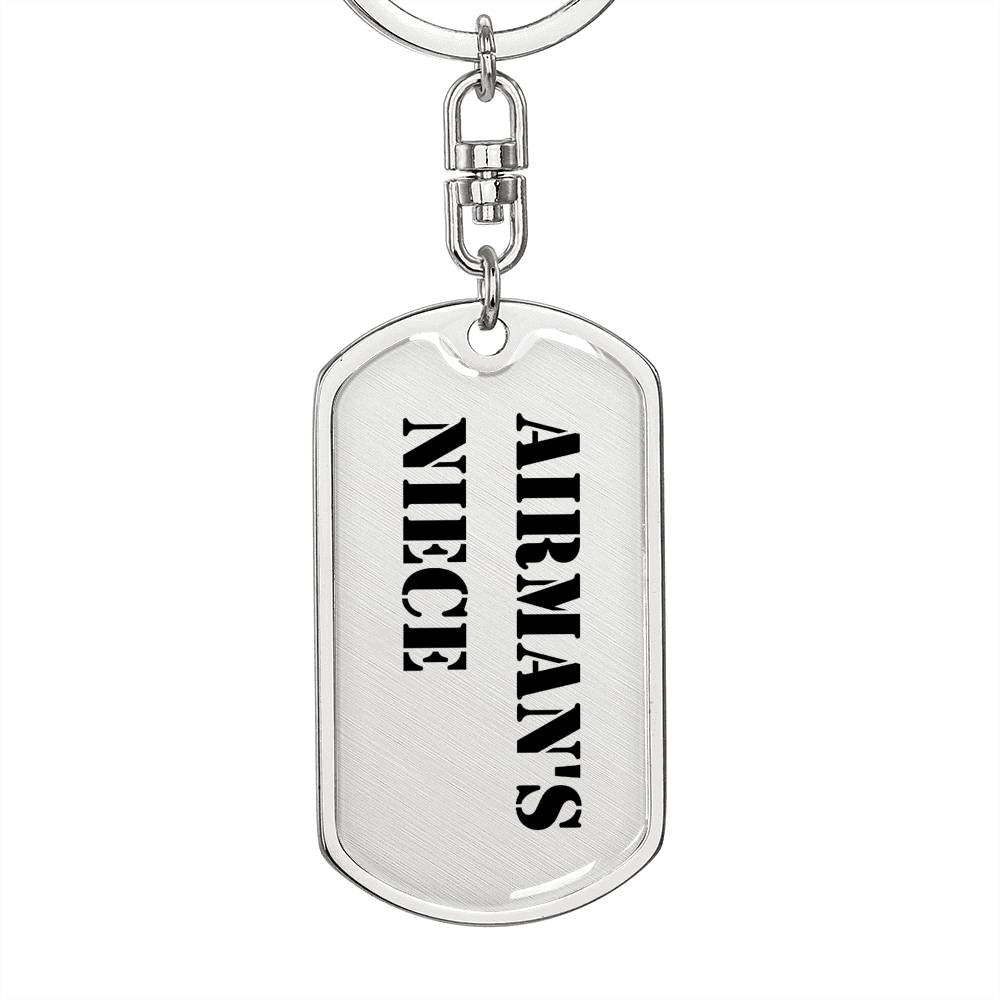 Airman's Niece - Luxury Dog Tag Keychain