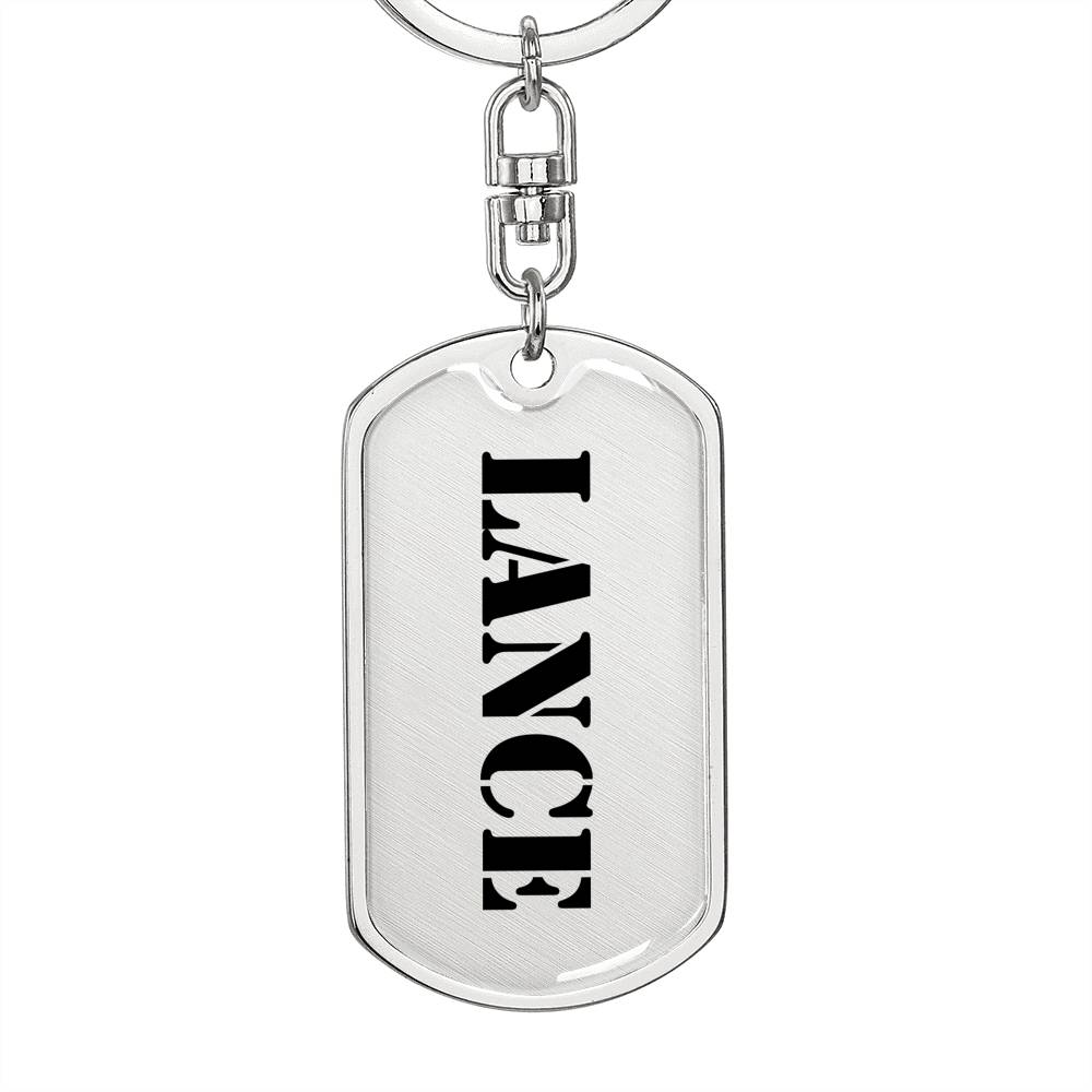 Lance - Luxury Dog Tag Keychain