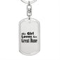 Great Dane - Luxury Dog Tag Keychain