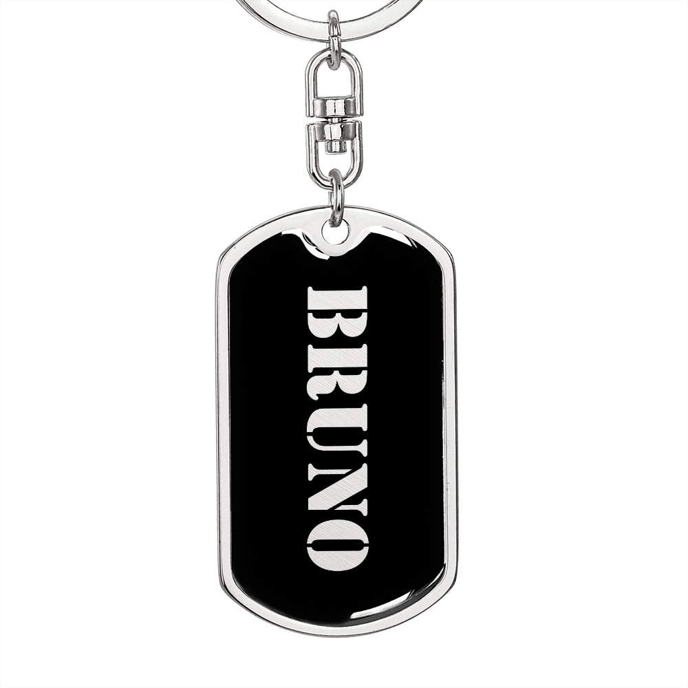 Bruno v2 - Luxury Dog Tag Keychain