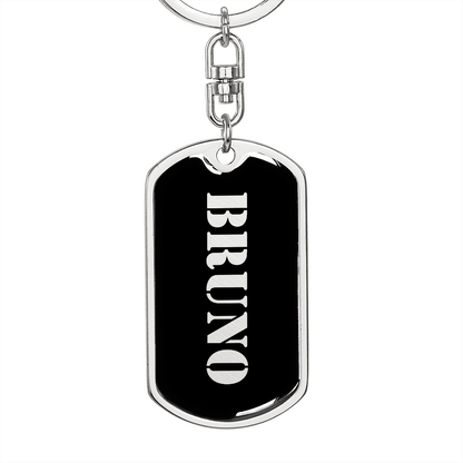 Bruno v2 - Luxury Dog Tag Keychain