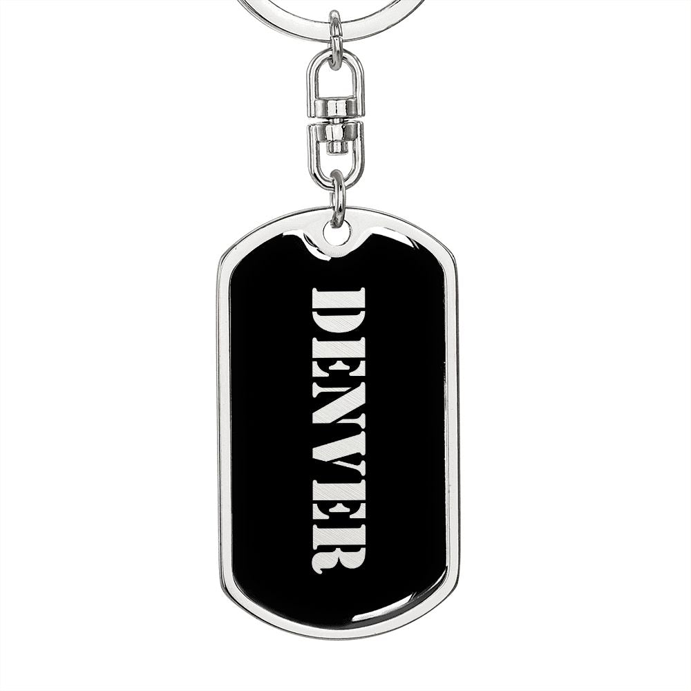 Denver v2 - Luxury Dog Tag Keychain