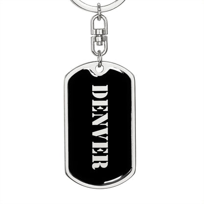 Denver v2 - Luxury Dog Tag Keychain