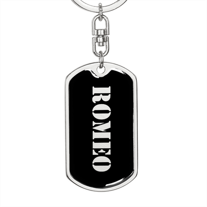 Romeo v2 - Luxury Dog Tag Keychain