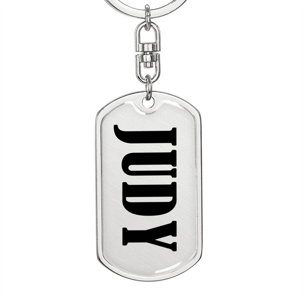 Judy v01 - Luxury Dog Tag Keychain