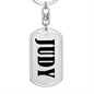 Judy v01 - Luxury Dog Tag Keychain