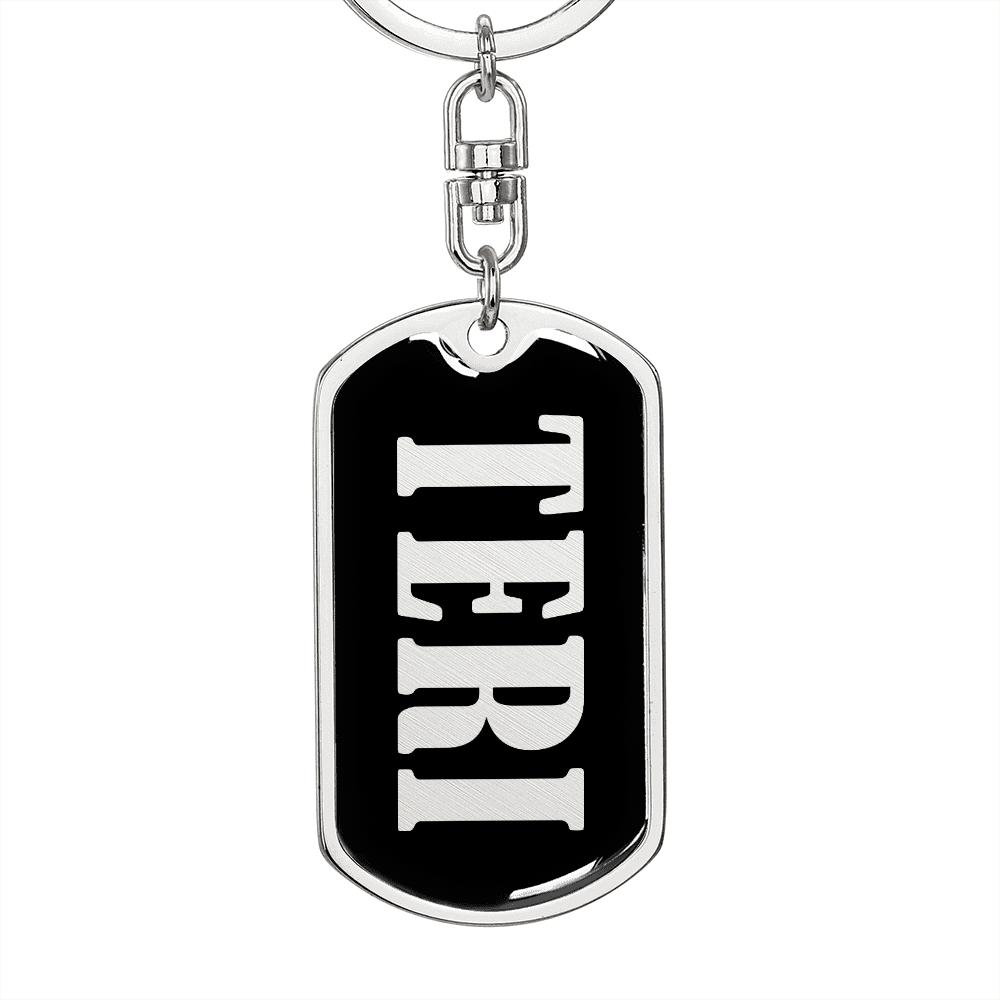 Teri v02 - Luxury Dog Tag Keychain