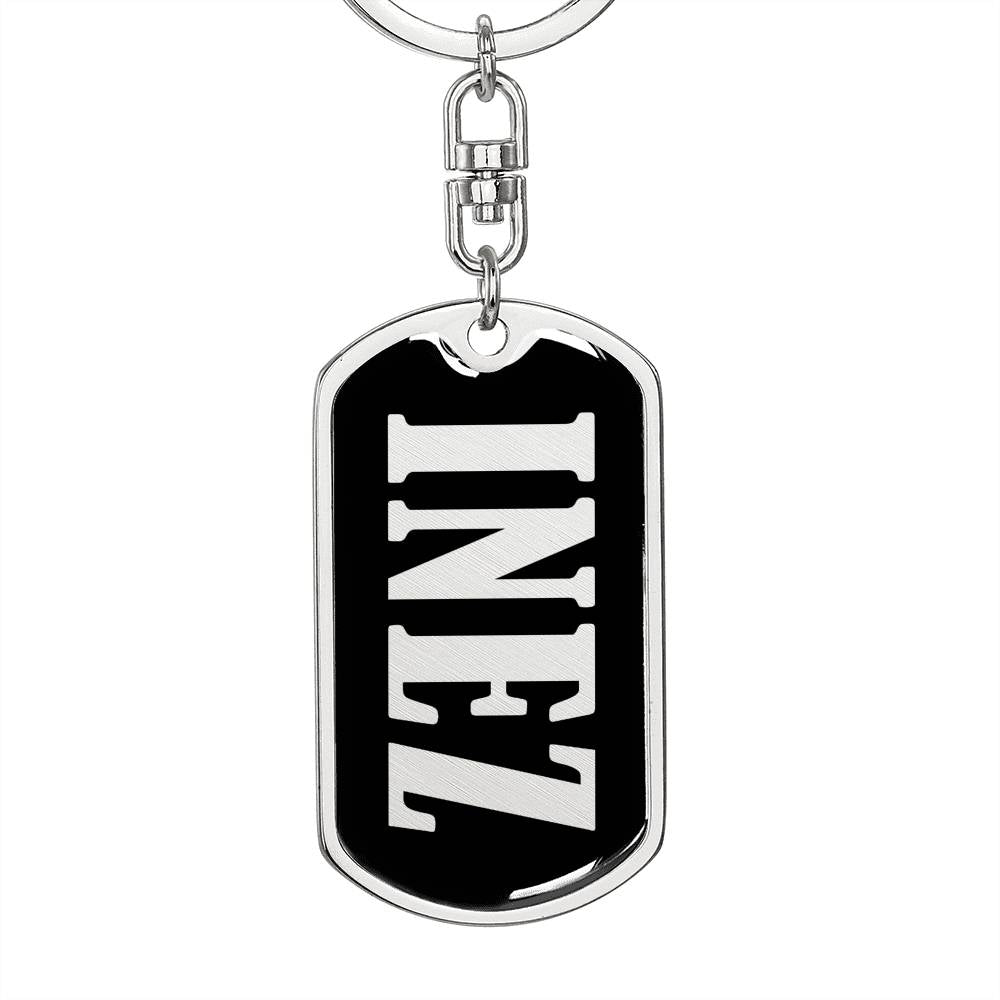 Inez v02 - Luxury Dog Tag Keychain