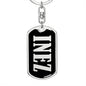 Inez v02 - Luxury Dog Tag Keychain