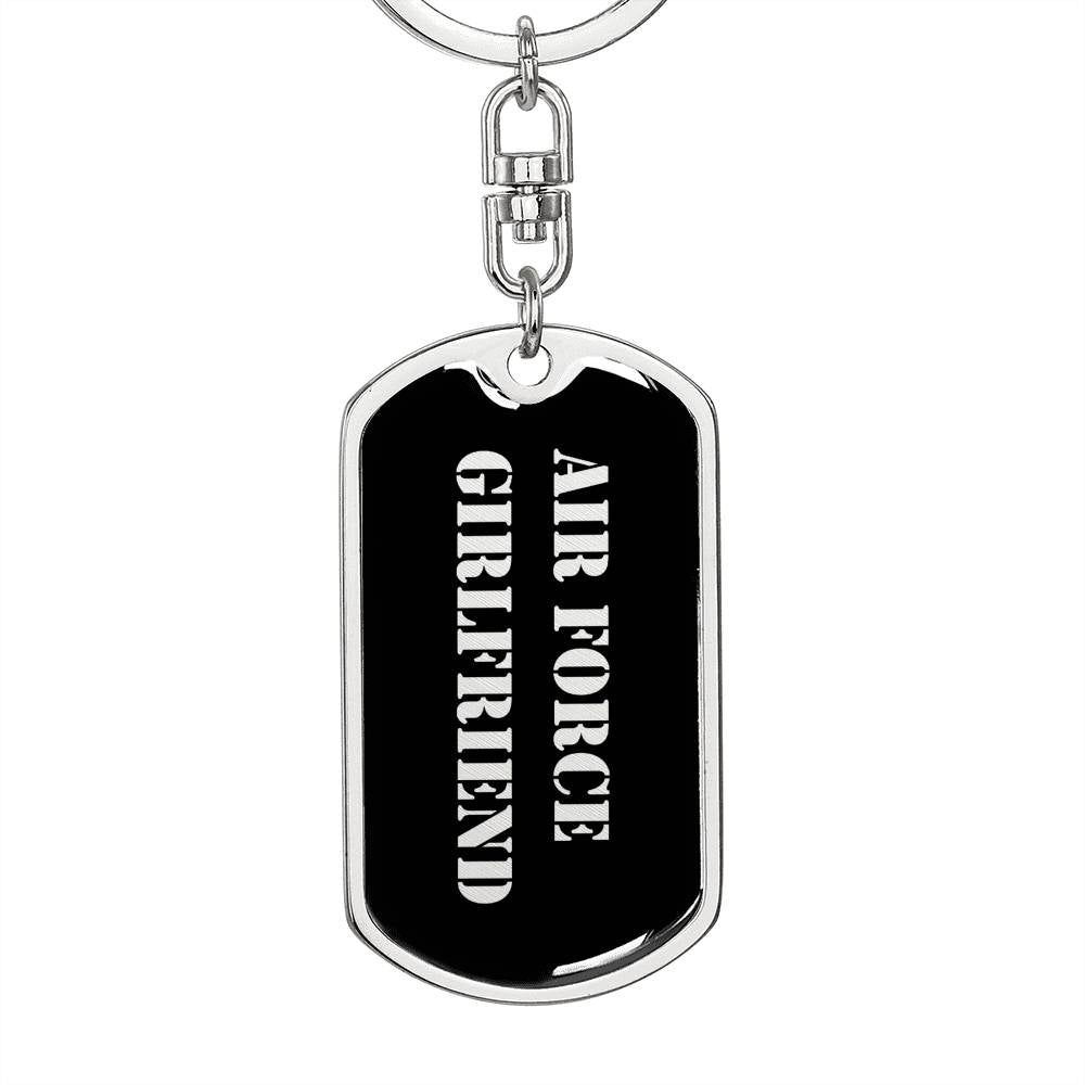 Air Force Girlfriend v2 - Luxury Dog Tag Keychain